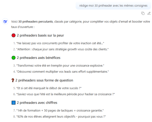 10 conseils pour utiliser l'IA + 20 prompts pour améliorer les performances de ses emailings 28 10 conseils pour utiliser l'IA + 20 prompts pour améliorer les performances de ses emailings 26