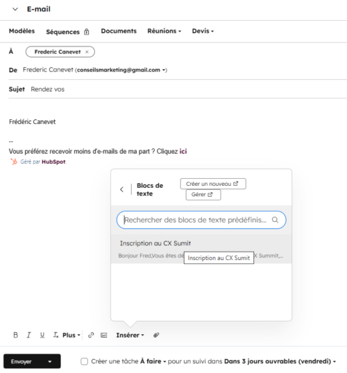 CRM Marketing : les fonctions qui font gagner du temps au quotidien - Illustration avec HubSpot ! 13 CRM Marketing : les fonctions qui font gagner du temps au quotidien - Illustration avec HubSpot ! 11