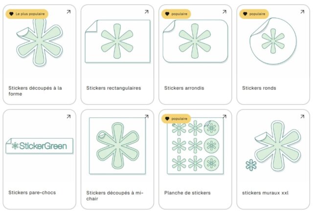 Les autocollants, outils indispensables pour donner vie à vos actions de communication 11 type de stickers