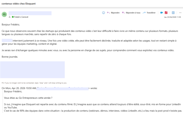 Comment réussir ses cold mailing et ne pas passer pour un robot ? 13 Comment réussir ses cold mailing et ne pas passer pour un robot ? 11