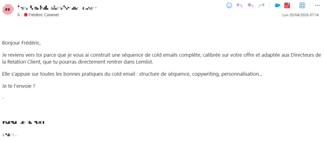 Comment réussir ses cold mailing et ne pas passer pour un robot ? 6 Comment réussir ses cold mailing et ne pas passer pour un robot ? 4