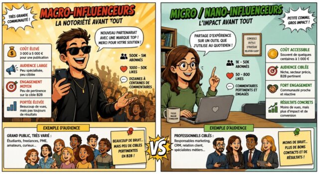 Comment transformer ton addiction aux réseaux sociaux en vrai métier ? Formez vous au marketing (bachelor marketing communication...) 10 types d'influenceurs
