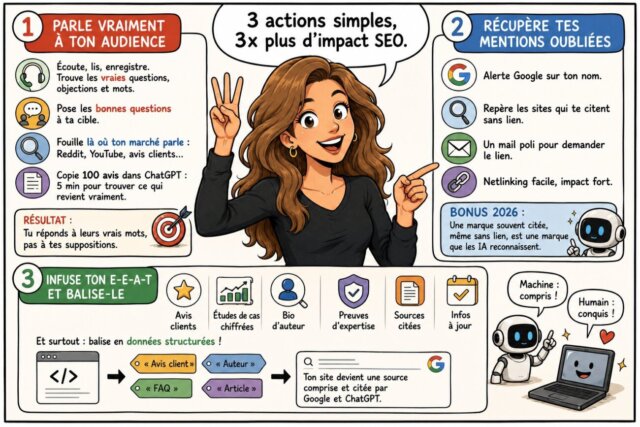 SEO Devenez incontournable sur le Web, Comment être choisi par Google, l'IA et vos clients ? - Nelly Kempf 6 SEO Devenez incontournable sur le Web, Comment être choisi par Google, l'IA et vos clients ? - Nelly Kempf 5