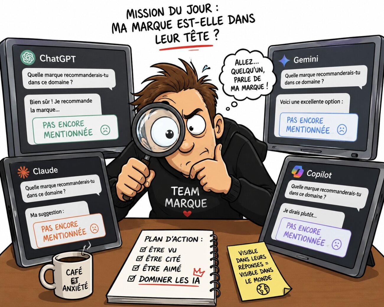 Comment être visible dans les IA comme ChatGPT, Gemini,Claude… Tuto avec Hubspot AEO ! 1
