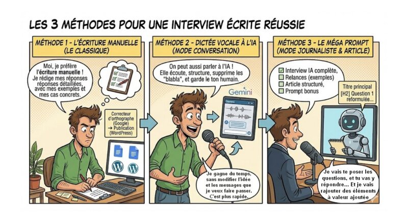 Comment écrire une interview percutante avec l'aide de IA... tout en restant naturel ? 36 Comment écrire une interview percutante avec l'aide de IA... tout en restant naturel ? 32
