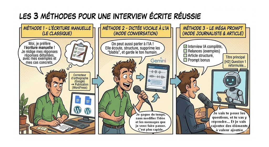 Comment écrire une interview percutante avec l'aide de IA... tout en restant naturel ? 1