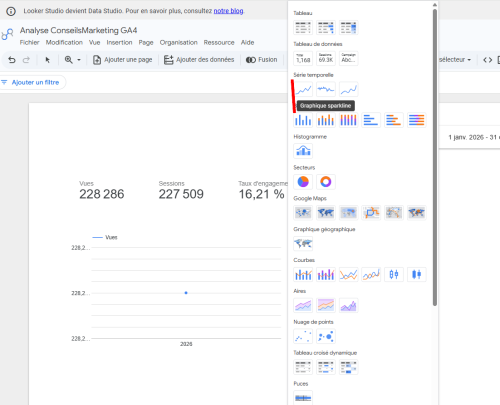 Google Data Studio, créez des tableaux de bord et visualisez vos données avec Google - Caroline MARTINEZ 19 Google Data Studio, créez des tableaux de bord et visualisez vos données avec Google - Caroline MARTINEZ 11