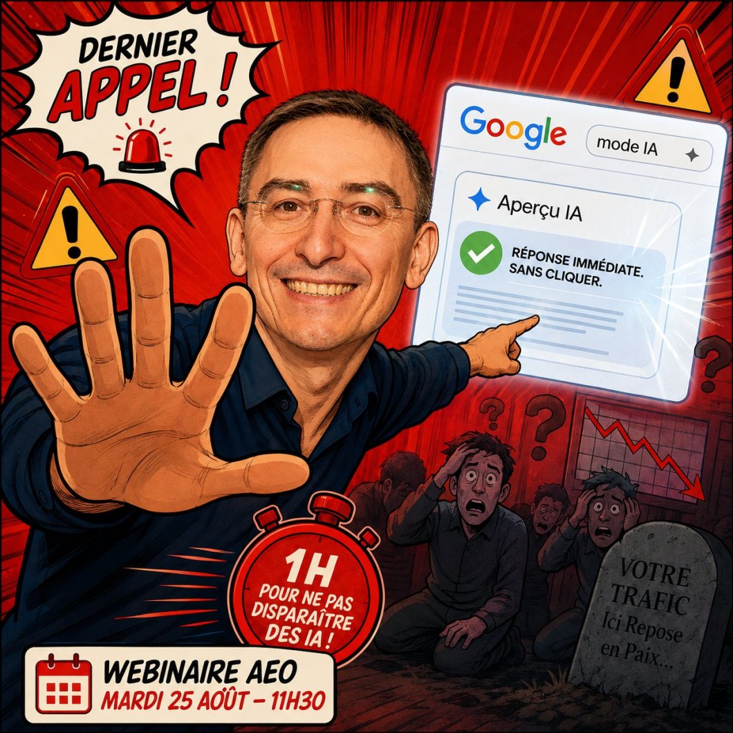 Comment améliorer son AEO (optimisation des contenus pour les IA) ? Webinaire le mardi 25 août à 11h30 1 Comment améliorer son AEO (optimisation des contenus pour les IA) ? Webinaire le mardi 25 août à 11h30 1