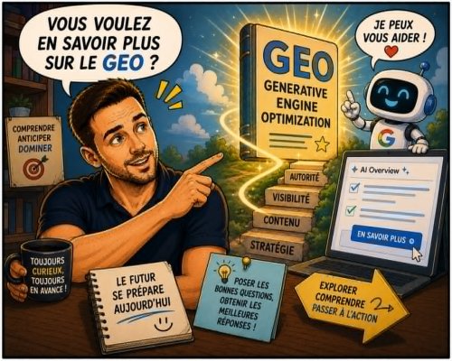 L'impact de Google AI Overviews en France : le guide complet pour comprendre, mesurer et être cité dans les Aperçus IA de Google 22 Vous voulez en savoir plus sur le GEO