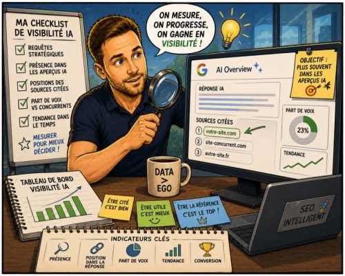 L'impact de Google AI Overviews en France : le guide complet pour comprendre, mesurer et être cité dans les Aperçus IA de Google 13 Comment mesurer sa visibilité dans les Aperçus IA