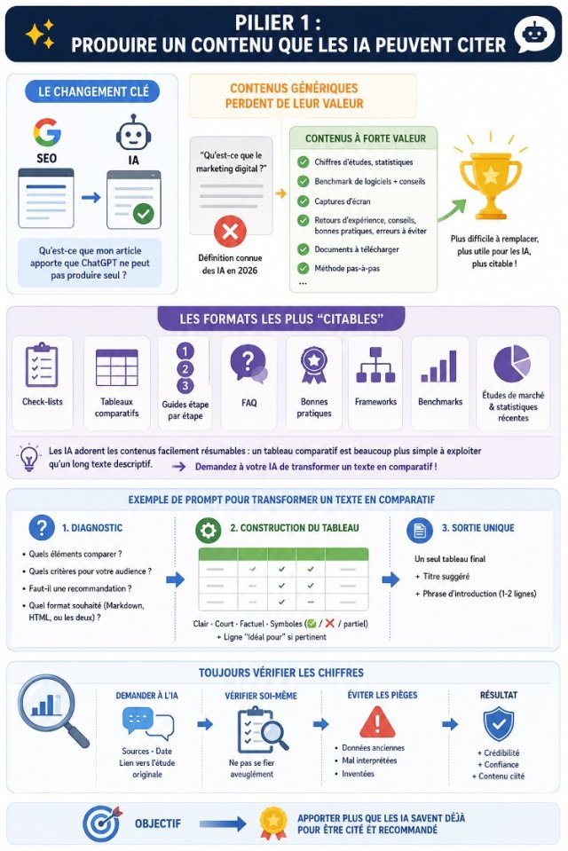 GEO : comment apparaître dans ChatGPT, Gemini et Google AI Overviews en 2026 ? 16 GEO : comment apparaître dans ChatGPT, Gemini et Google AI Overviews en 2026 ? 15