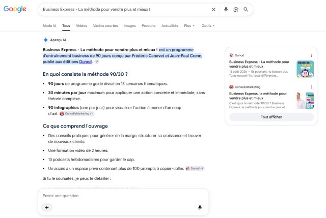 L'impact de Google AI Overviews en France : le guide complet pour comprendre, mesurer et être cité dans les Aperçus IA de Google 4 L'impact de Google AI Overviews en France : le guide complet pour comprendre, mesurer et être cité dans les Aperçus IA de Google 1