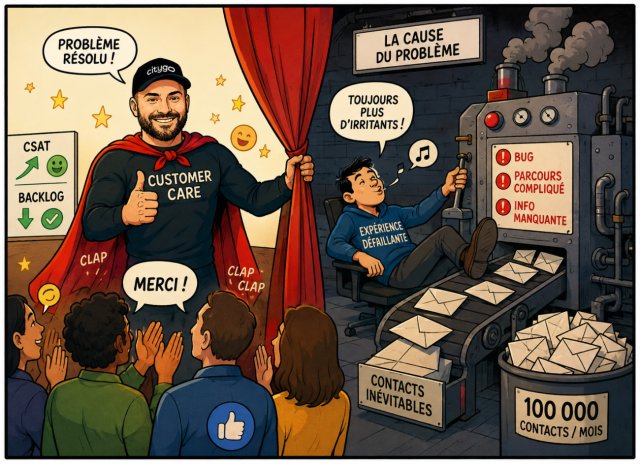 Le Customer Care traite les demandes, mais le but est de réduire le nombre d'interactions non essentielles au service client... 4 Le Customer Care traite les demandes, mais le but est de réduire le nombre d'interactions non essentielles au service client... 4