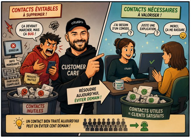 Le Customer Care traite les demandes, mais le but est de réduire le nombre d'interactions non essentielles au service client... 6 Le Customer Care traite les demandes, mais le but est de réduire le nombre d'interactions non essentielles au service client... 6
