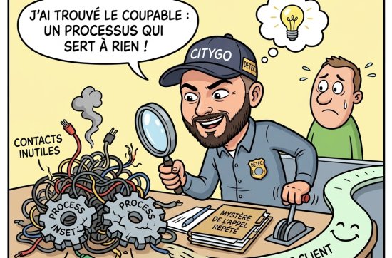 Le Customer Care traite les demandes, mais le but est de réduire le nombre d'interactions non essentielles au service client...