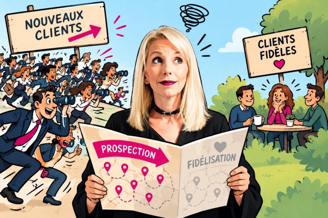 Le client qu'on ne regarde plus est déjà en train de partir... Prospecter ou fidéliser, le dilemme de trop de stratégies commerciales ! 1 Le client qu'on ne regarde plus est déjà en train de partir... Prospecter ou fidéliser, le dilemme de trop de stratégies commerciales ! 1