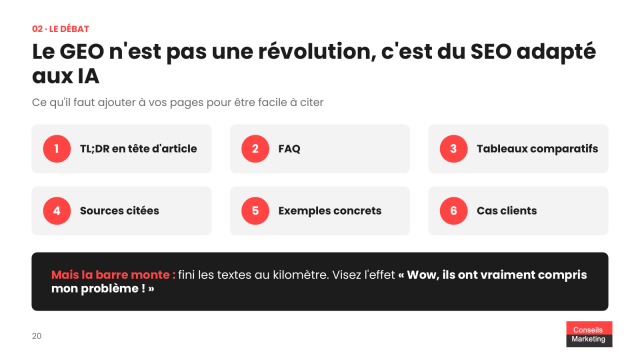 Faut arrêter d'alimenter son blog voire même de mettre à jour son site B2B avec l'arrivée de l'IA ? 19 Écrire pour les IA, mais surtout pour les humains
