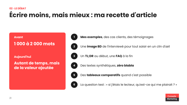 Faut arrêter d'alimenter son blog voire même de mettre à jour son site B2B avec l'arrivée de l'IA ? 20 Ma recette pour écrire moins, mais mieux