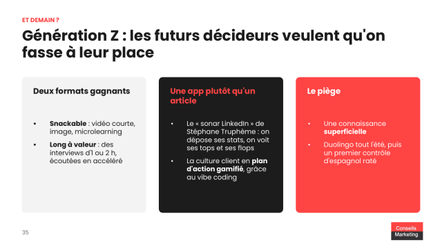 Faut arrêter d'alimenter son blog voire même de mettre à jour son site B2B avec l'arrivée de l'IA ? 34 Et demain ? La génération Z et le web qui devient une archive